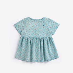 Bobo Choses Kleid Daisy Mosaic all over, light blue