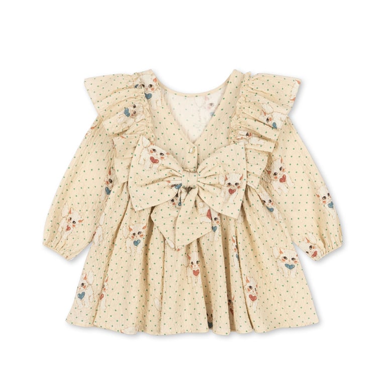 Konges Sløjd Kleid Elin Bow, Dot Miao Mist 1