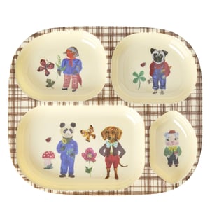 Rice Baby-Geschirrset Geschenkbox, braun 1