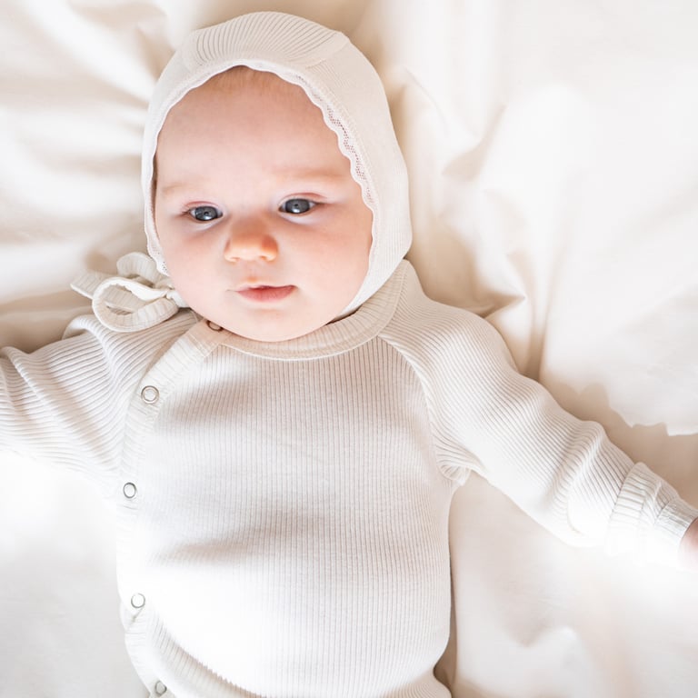 Minimalisma Babymütze Beau Bonnet, cream 1