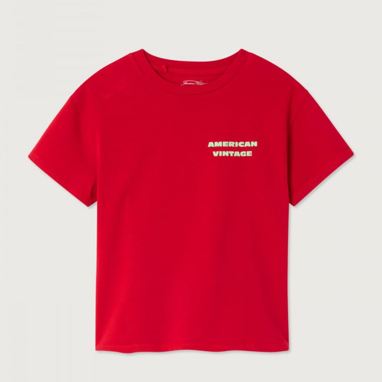 American Vintage T-Shirt Fizvalley, Rubis Vintage