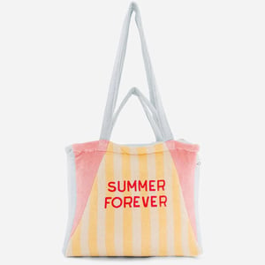 Chamaye Badetasche Small Summer Forever Tote bag, pink and yellow