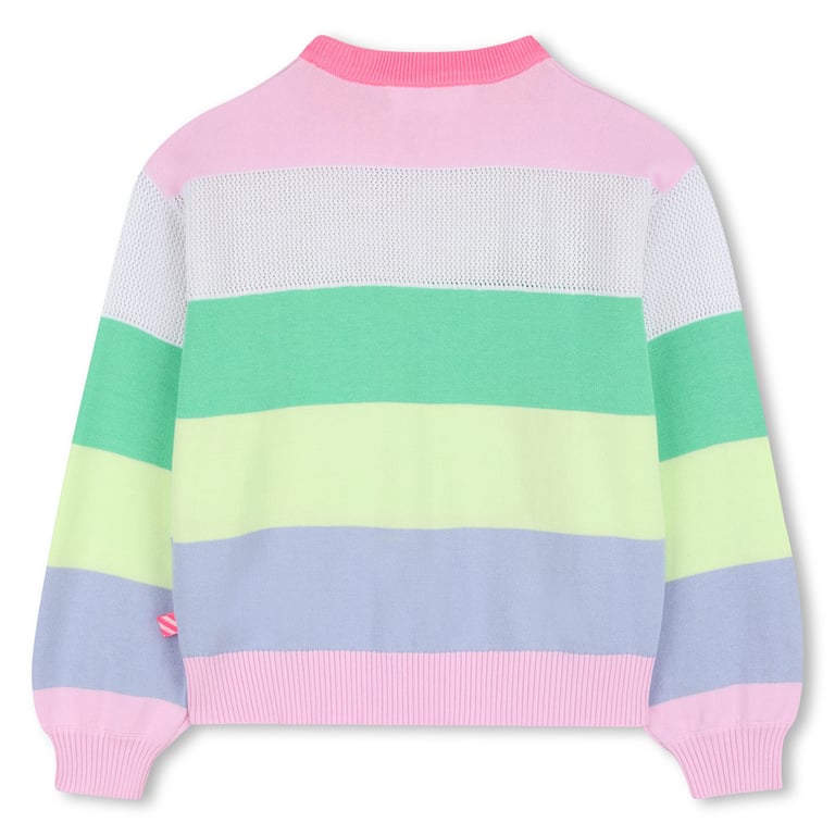 Billieblush Streifenpullover mit Pailletten-Stickerei 1