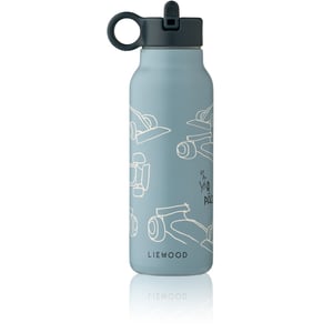Liewood Trinkflasche Falk 350 ml, Race cars/ Beach blue