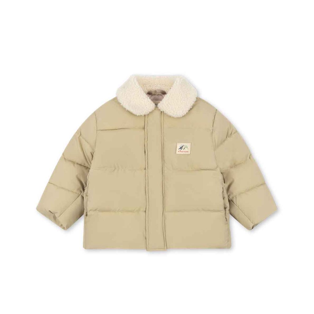 Konges Sløjd Pufferjacke Alpi Collar Pale Olive Green