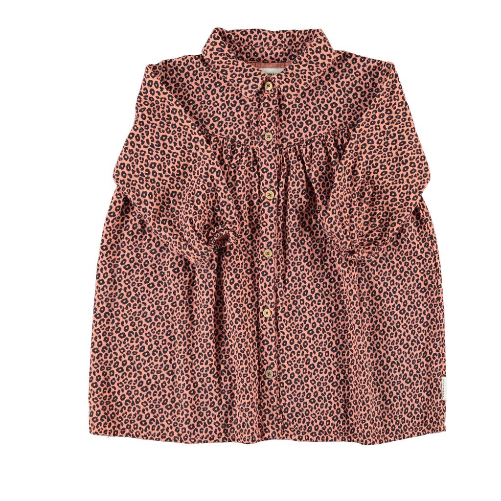 Piupiuchick Kurzes Kleid, pink mit Animal print