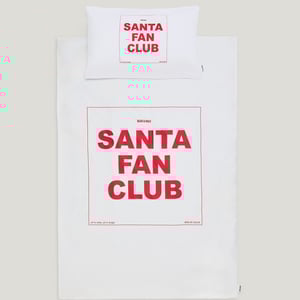 Bliss & Bold Kids Bettwäsche Santa Fan Club, offwhite
