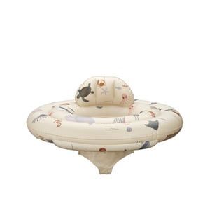 Liewood Aufblasbarer Baby-Schwimmring mit Sitz Dawn, Sea creature/ Sandy