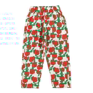 Piupiuchick Hose, ecru mit red roses Print