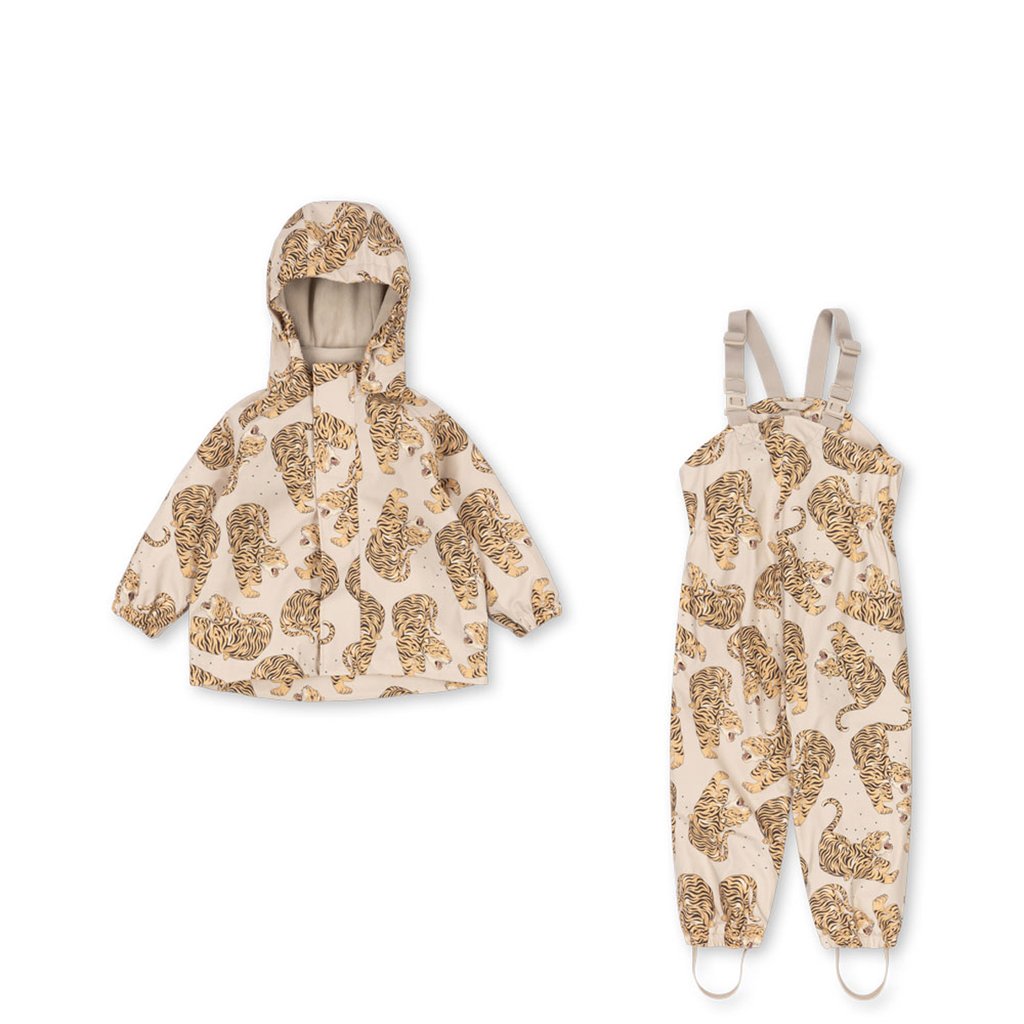 Konges Sløjd Regen-Set Rainy Palme, Panthera beige