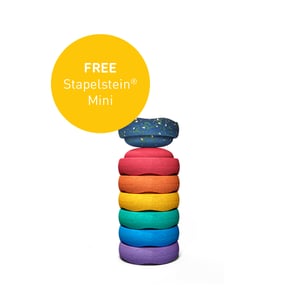 Stapelstein® Spring Special Mini Rainbow classic (mit Mini + Spielideen gratis)