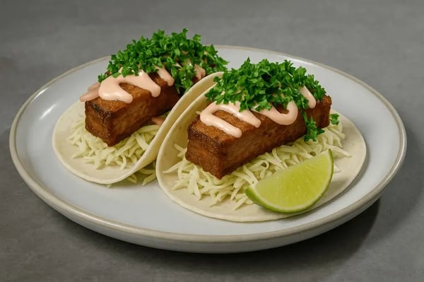 Mad crispy pork taco