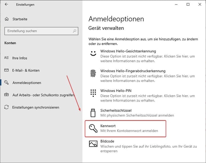 Jetzt einfach Windows 10 Passwort ändern 3