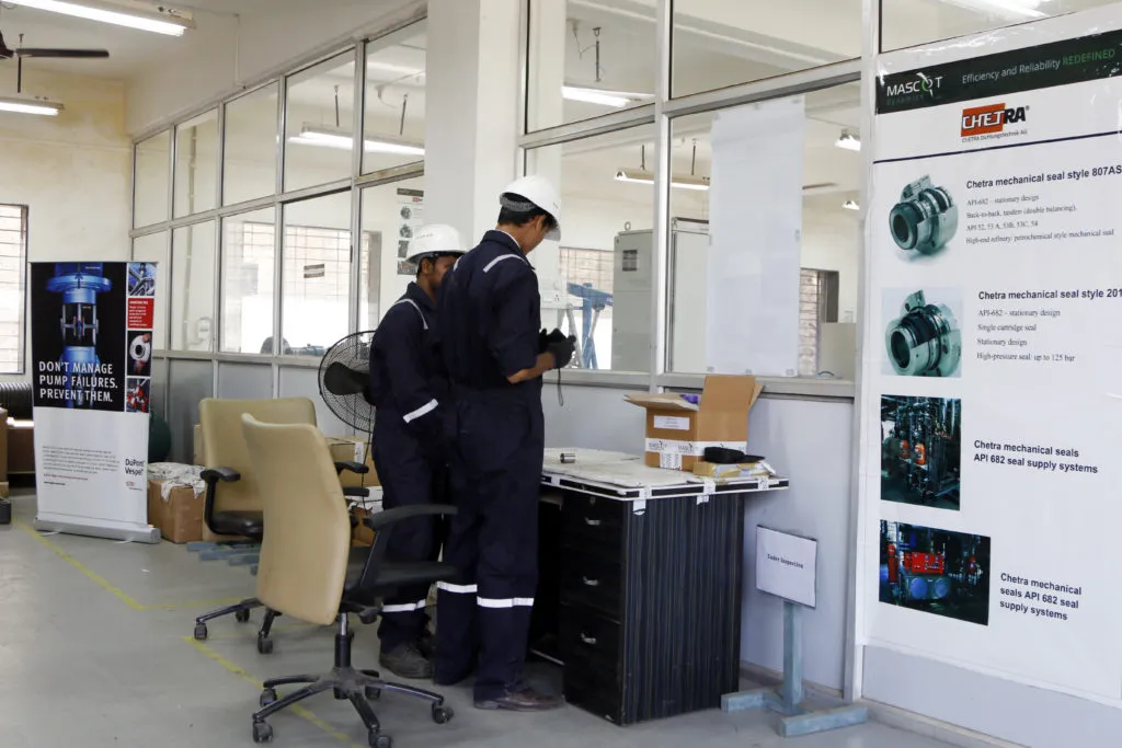 Latex pump sealing system