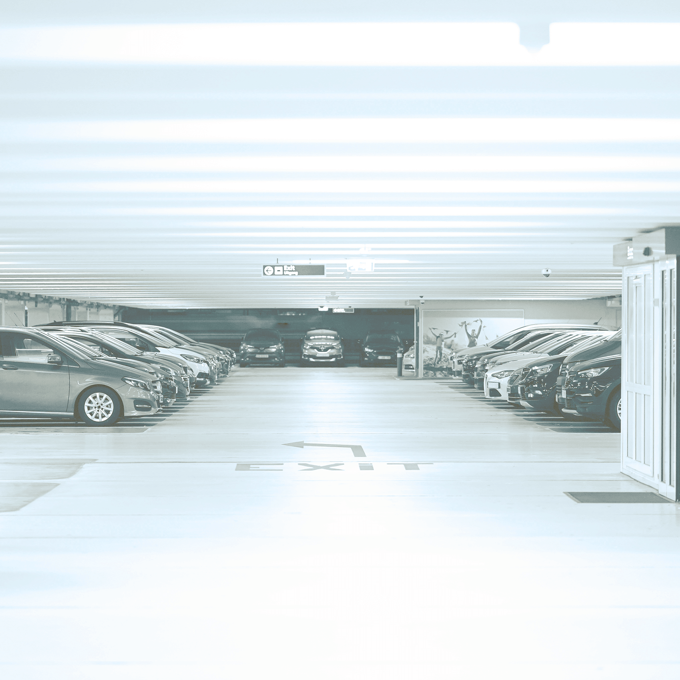 Garage pricing background