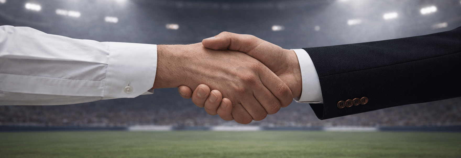 Händedruck als Zeichen für Vertrauen und partnerschaftliche Zusammenarbeit