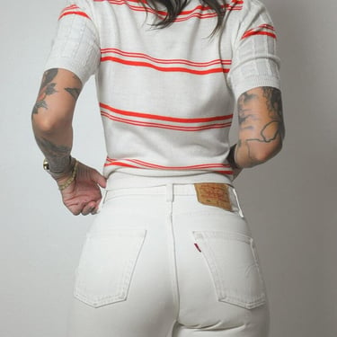Ivory Levi's 501 Jeans 27x30