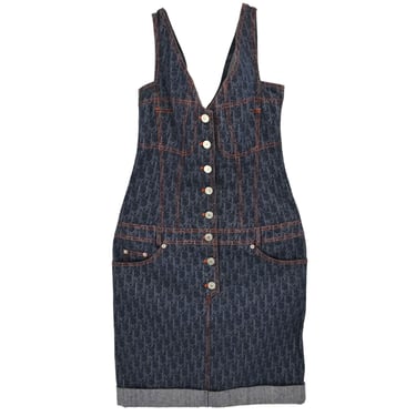 Christian Dior 2006 Sleeveless Denim Dress Trotter Indigo #38
