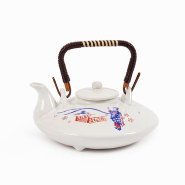 Gekkeikan Small Ceramic Teapot Japan Sake Choshi Tea Pot Vintage 