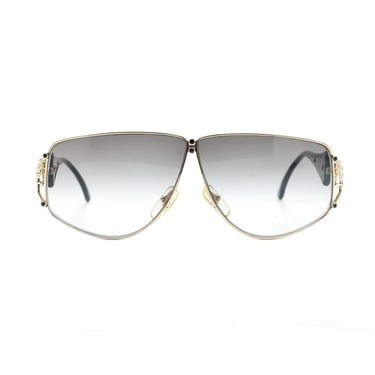 Courreges Architectural Metal Frame Sunglasses