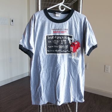 Vintage M&M T_Shirt Y2K Math Dept Large Cool Fun Tee Early 2000s 