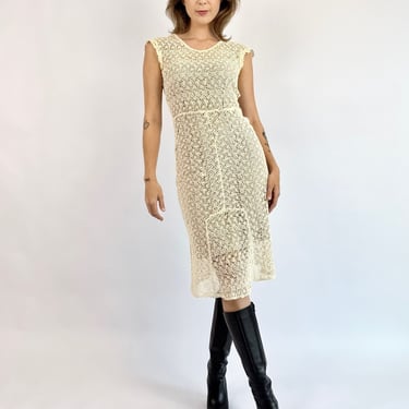 1930's Day Dreaming Crochet Dress