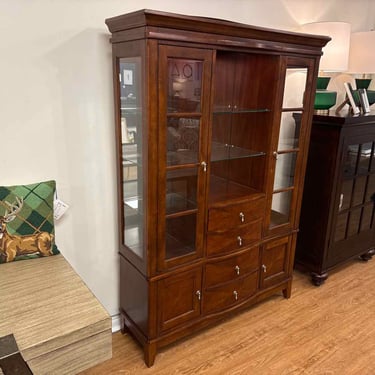 Lighted Cherry China Cabinet