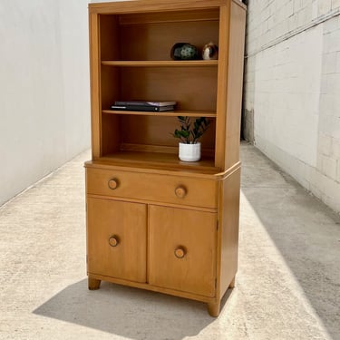 Blonde Wood Hutch by Huntington