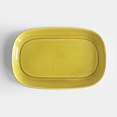 Russel Wright Chartreuse Rectangular Serving Tray American Modern Steubenville Pottery USA Ceramic 