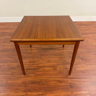 Vintage Teak Flip Top Extendable Dining Table