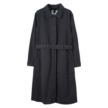 OVERALL DRESS - COTTON LINEN TWILL - NAVY