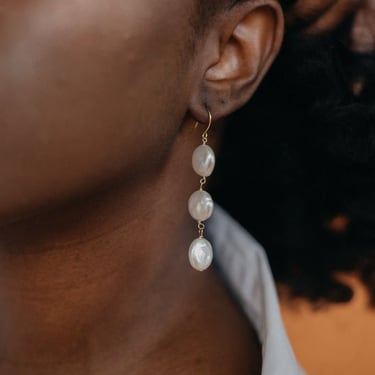 Earrings | Lucielle Pear- Gold or Silver