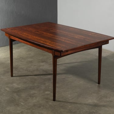 5ft Rosewood Danish Modern Dining Table with Leaves by Vamo Møbelfabrik - Restored 