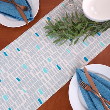 Sea Glass Table Runner: Coastal Table Decor 