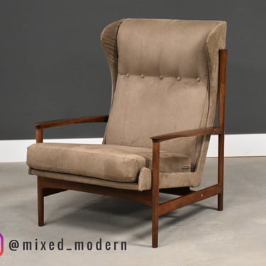 Ib Kofod Larsen Danish Modern Lounge Chair for Selig 