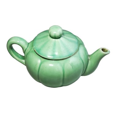 Mid Century Modern Mint Green Teapot Ceramic M2 