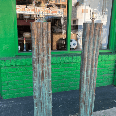 Takeout Order | Pair of Vintage Bamboo Lamps