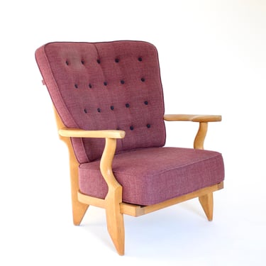 Guillerme et Chambron Single French Oak Petite Repos Lounge Chair Votre Maison