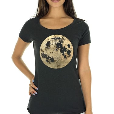 Pearl Moon T-Shirt: Organic Bamboo Jersey Graphic Tee 