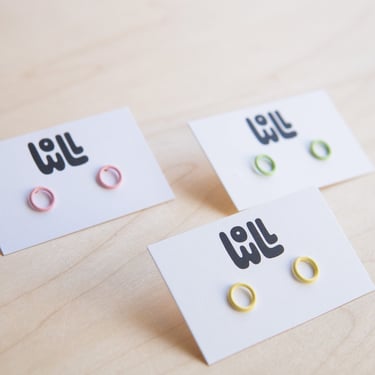 WOLL: Ring Stud Earrings