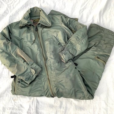 Vintage USAF CWU-1P Flight Coveralls: Rayon & Wool, Size Medium 