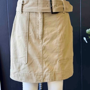 Preloved BR Khaki Utility Mini Skirt - Size S