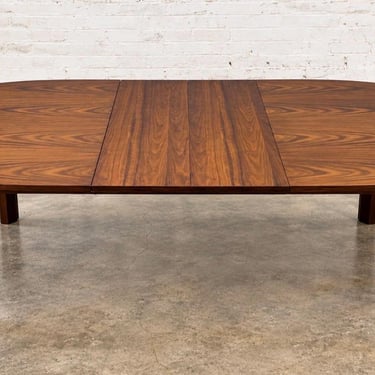Brutalist MCM Tabago Canada walnut dining table 