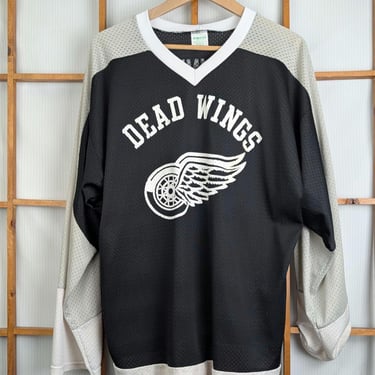 Vintage 80s 90s Dead Wings Gunny #28 Mesh Hockey Jersey - Extra Large 