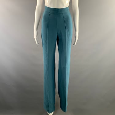EDELINE LEE Size 0 Blue Polyester Wide Leg Dress Pants