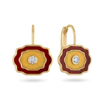 Agate & Jade Buckle Earrings