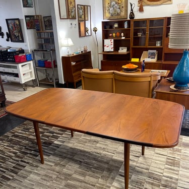 Mid Century Rectangular Teak Dining Table w/Butterfly Leaf by GPlan