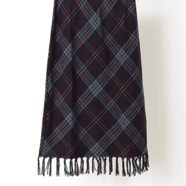 Elowette Knitted Fringe Skirt - Willoughby Plaid (By Phone Order Only)
