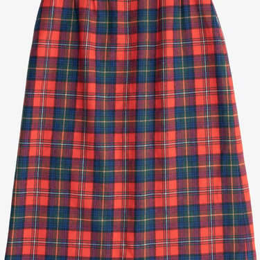 Vintage Pendleton Authentic Boyd Tartan Wool Midi Skirt (1980s) 