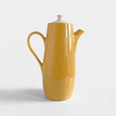 Sheffield Ironstone Golden Meadow Tea Pot Ceramic Coffee Pot Yellow Mid-century Modern 